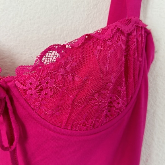 NWT Outcast Dionne Mini Dress Hot Pink - Picture 4 of 9